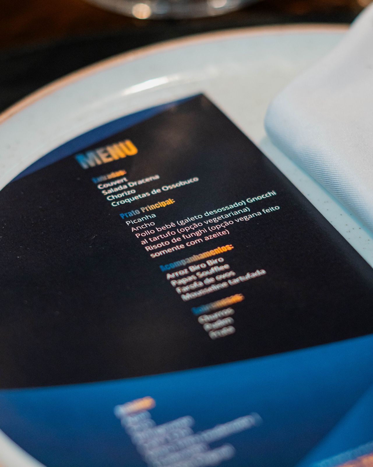 Pré-CIDE · menu personalizado